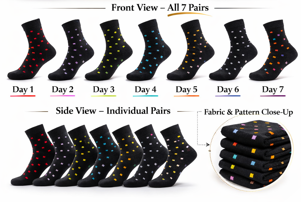 Cotton King 7 Days Socks – 7 Pair Pack (UK 6–11)