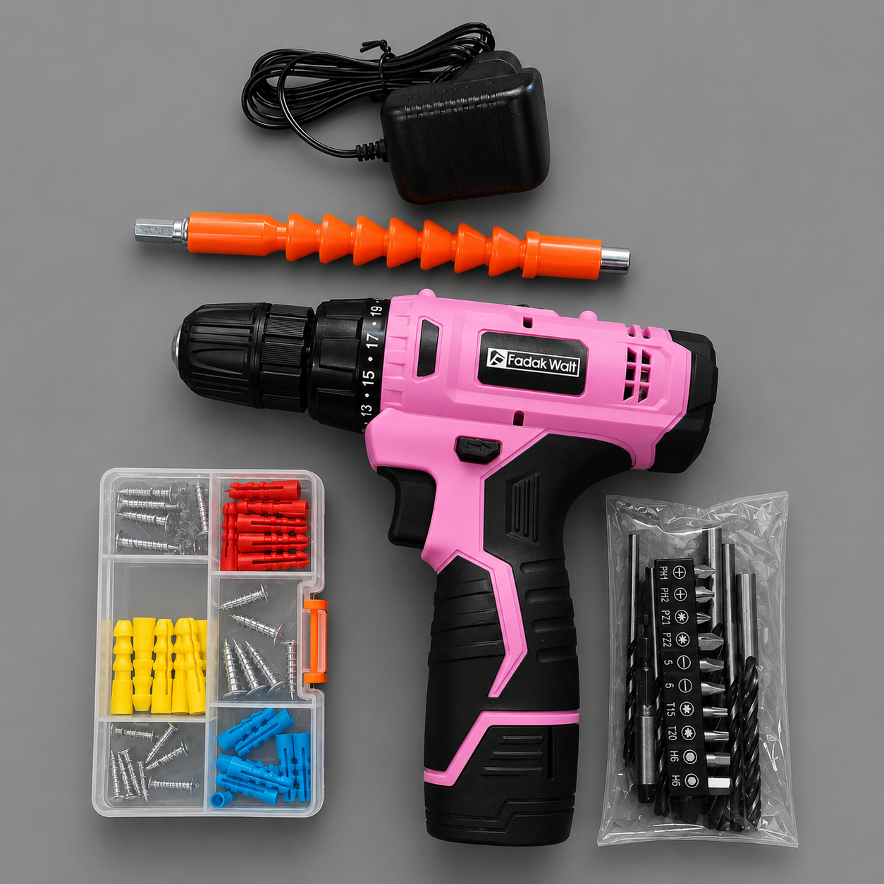CORDLESS DRILL TOOL KIT - MODEL-DC8212A by FADAK WALT