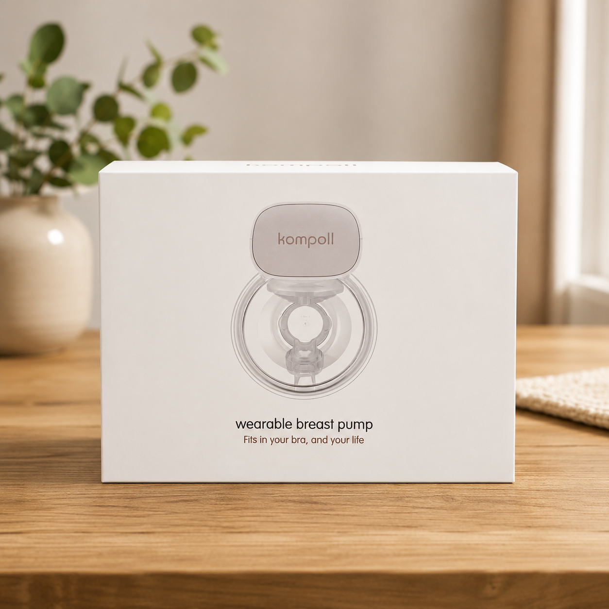 WEARABLE BREAST PUMP - ELECTRIC, HANDS-FREE & PORTABLE by KOMPOLL