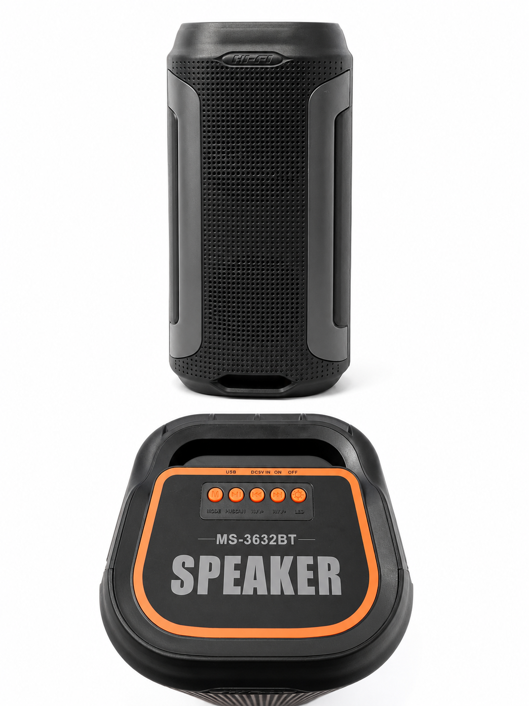 MOBILE MULTIMEDIA SPEAKER WITH USB, BLUETOOTH & FM-RADIO FUNCTIONS - 5 LIGHT MODES