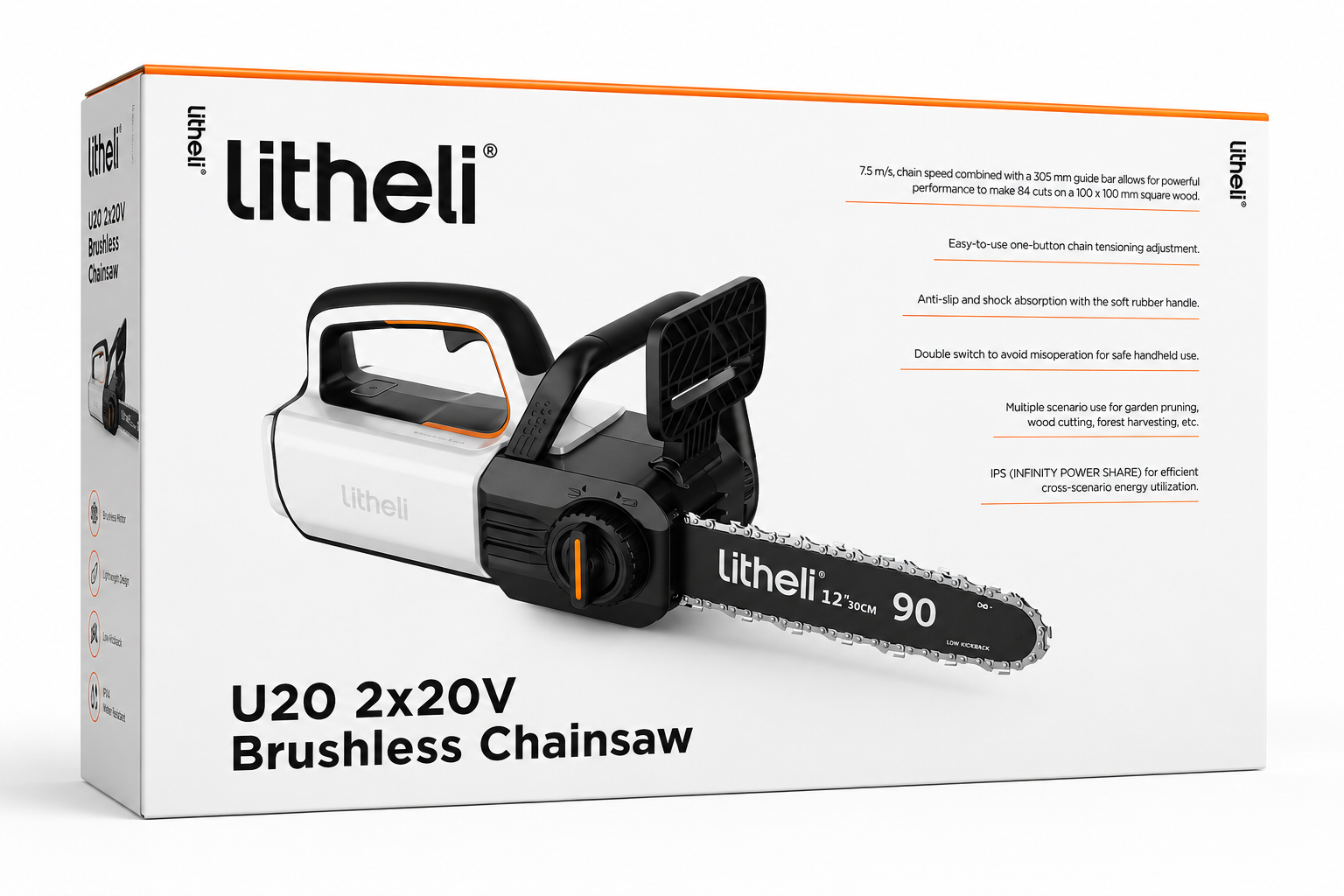 U20 2*20V BRUSHLESS CHAINSAW by LITHELI