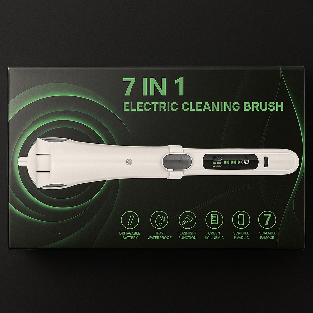 7-in-1 Electric Cleaning Brush – Multi-Purpose Power Scrubber