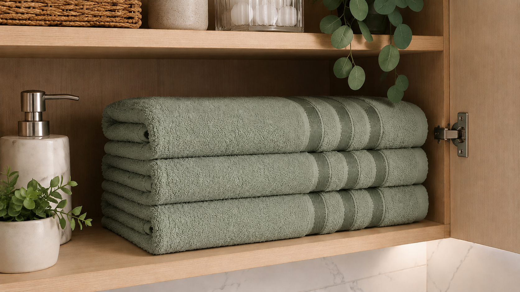 SNOOZEVILLE ESTRELLA STRIPE XL BATHSHEET - PACK OF 3 - 100% cotton