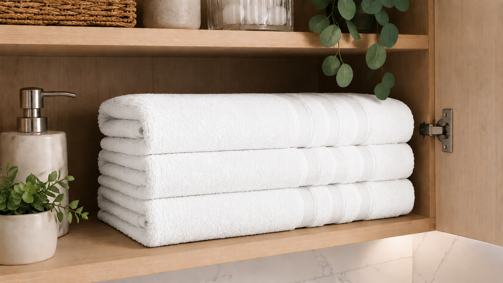SNOOZEVILLE ESTRELLA STRIPE XL BATHSHEET - PACK OF 3 - 100% cotton