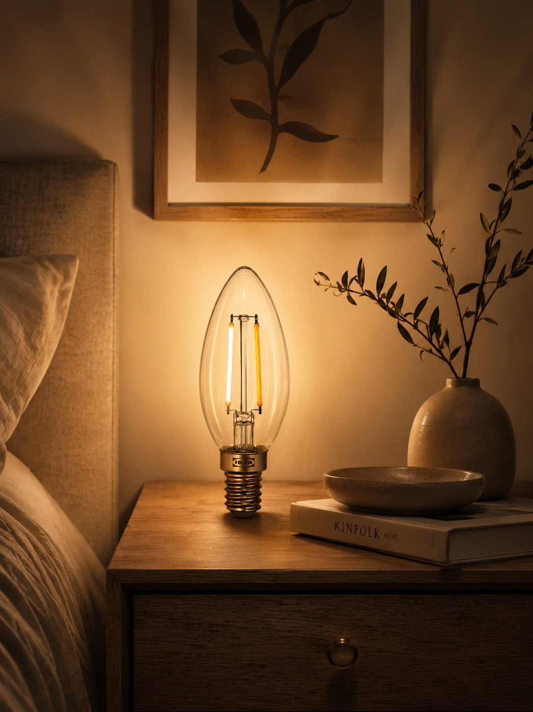 Eyrok Home C35 Vintage 40W Non-Dimmable Edison Bulbs - 12 Pack/box (Cap Type E14)
