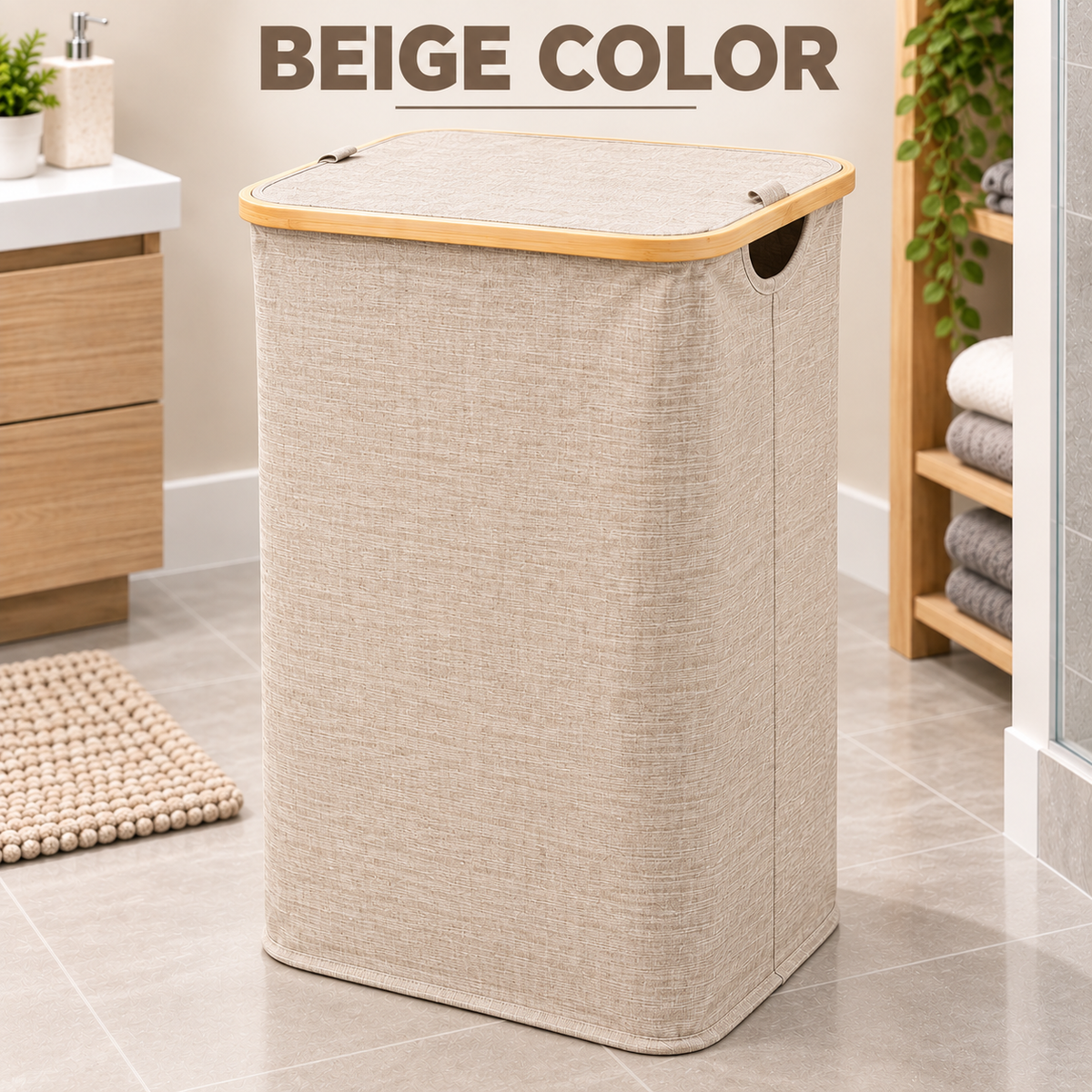 FOLDABLE LAUNDRY BASKETS - IN 4 DIFFERENT COLORS - LARGE SIZE(44*33*74cm)