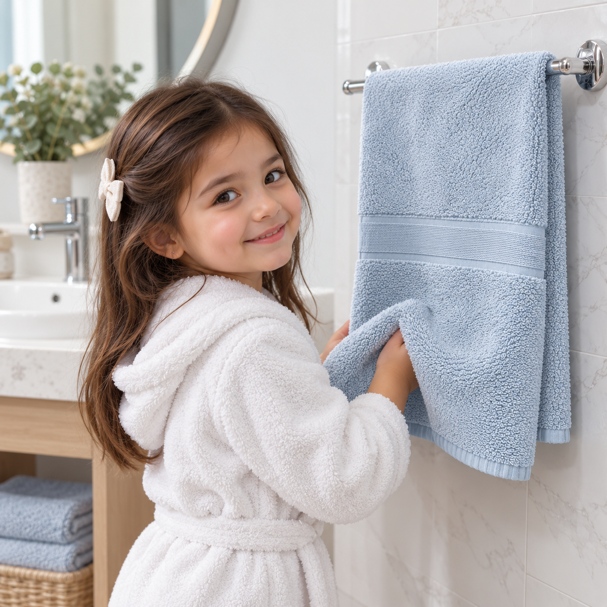 HIGH ST BRAND - BATH TOWEL - SUPER SOFT WITH ANTIBACTERIAL FINISH - PURE COTTON - 550GSM - (68cm*130cm)