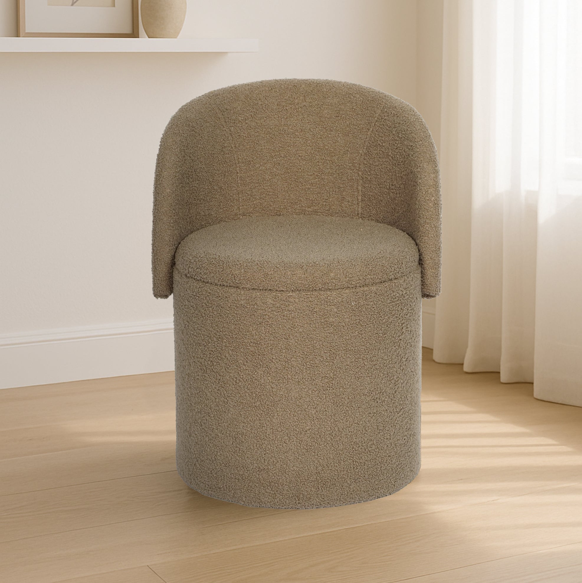 Reverie Maison Bouclé Ottoman Storage Box