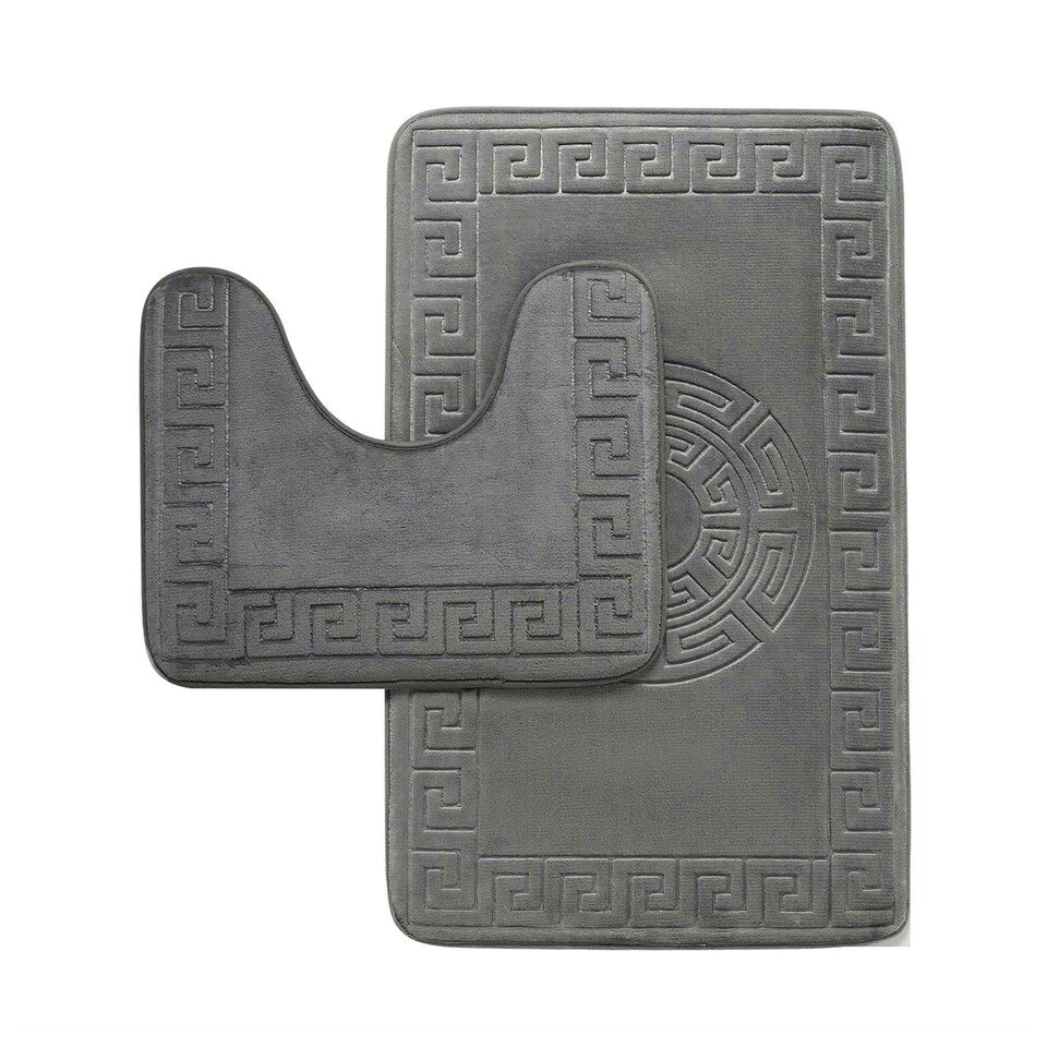 Reverie Maison Greek Memory Foam Bath Mat Set