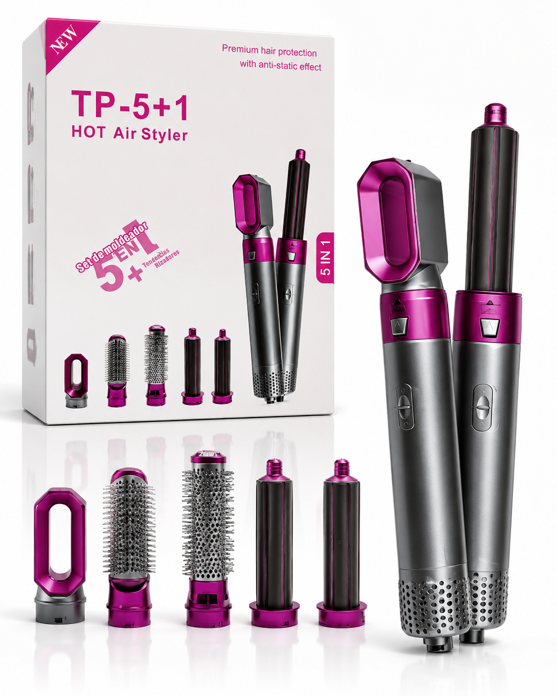 5-in-1 Hot Air Styler – Multi-Function Hair Styling Set