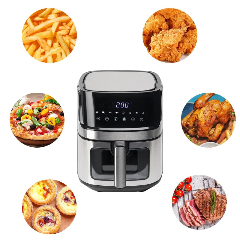 Best Cucina 8L Digital Air Fryer – Family-Size, Touchscreen, Rapid Hot Air Cooking
