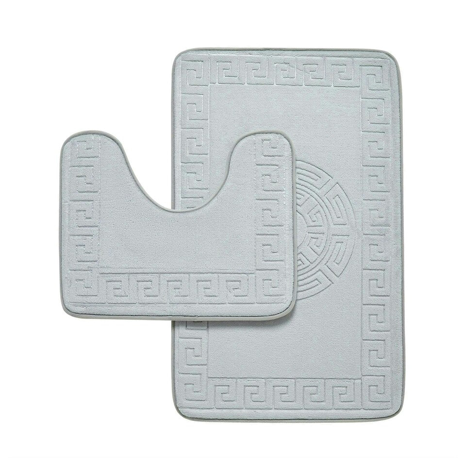 Reverie Maison Greek Memory Foam Bath Mat Set