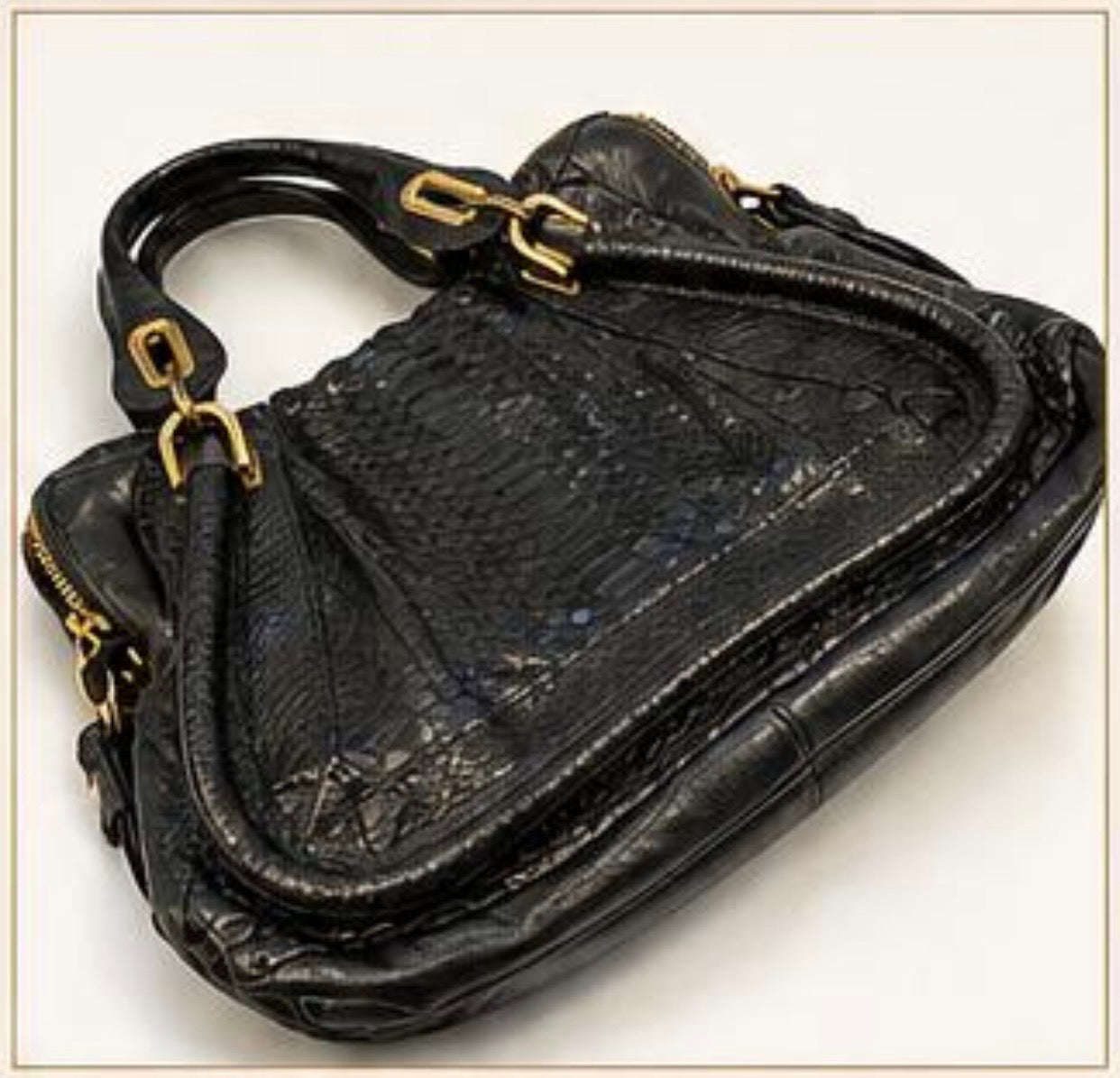 Authentic Vintage Chloé Python-Effect Shoulder Bag – PRELOVED