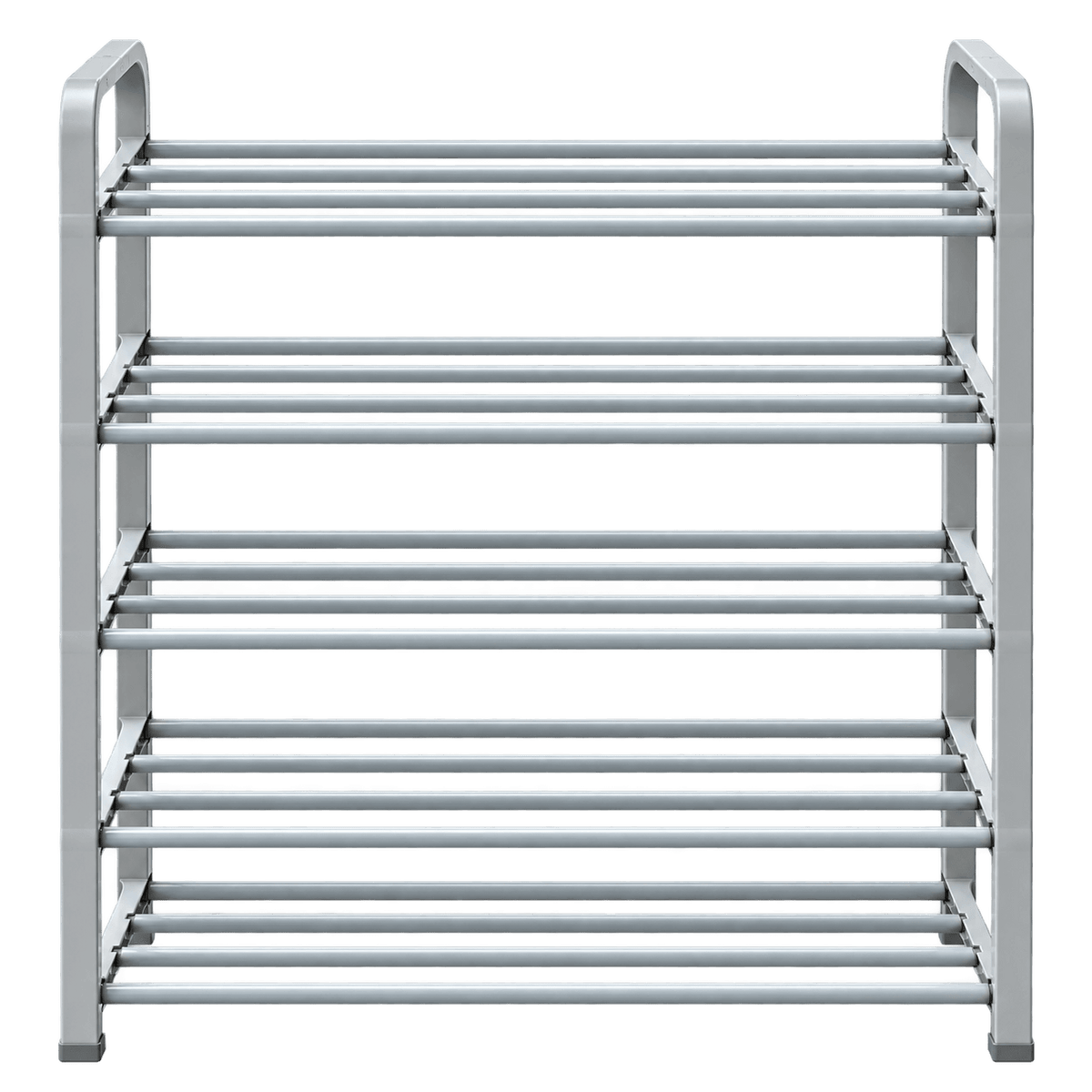 Keplin 5-Tier Shoe Rack Grey Multi-Level Shoe Storage Organiser