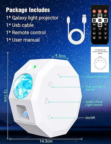 Galaxy Projector Moon Light