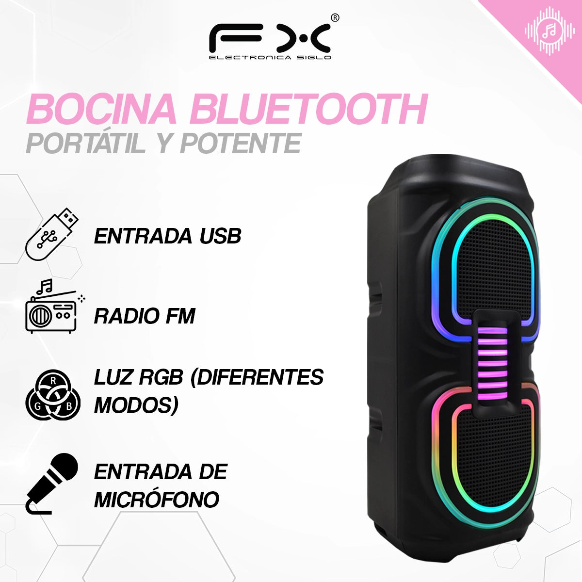 Karaoke MS-3639BT-M mobile multimedia speaker