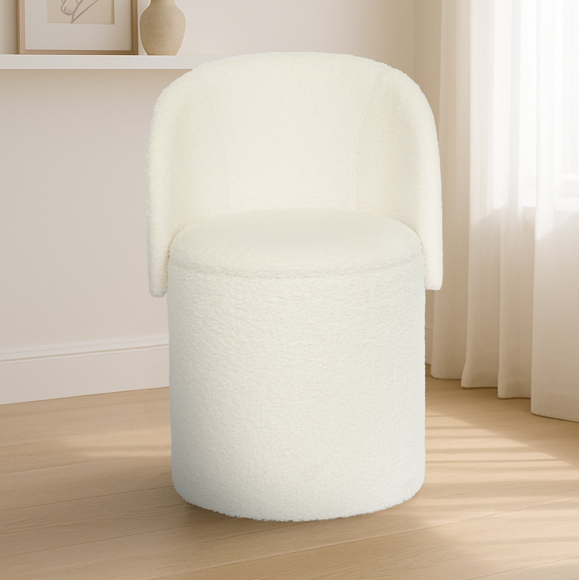 Reverie Maison Bouclé Ottoman Storage Box