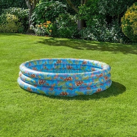 Hapello 3-Ring Sea World Inflatable Paddling Pool