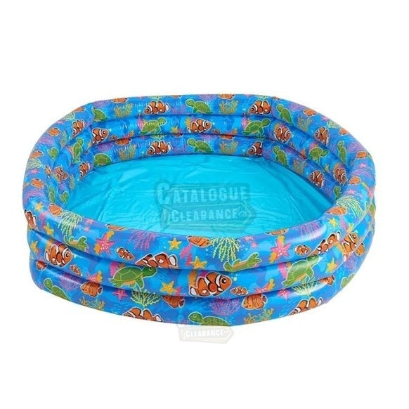 Hapello 3-Ring Sea World Inflatable Paddling Pool