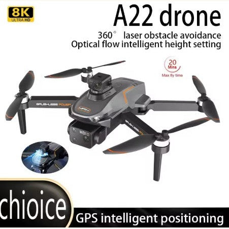 A22 with GPS Intelligent Positioning, Auto Return Home, Brushless Motor Quadcopter β Advanced Remote Control drone