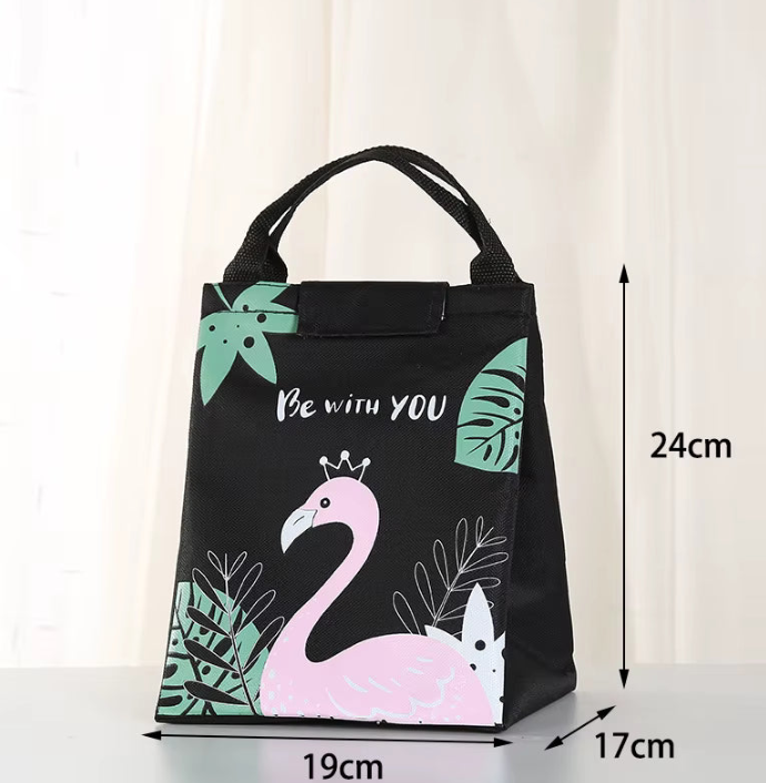 Flamingo Reusable Insulated Lunch Tote Bag for Office Work School Picnic Hiking