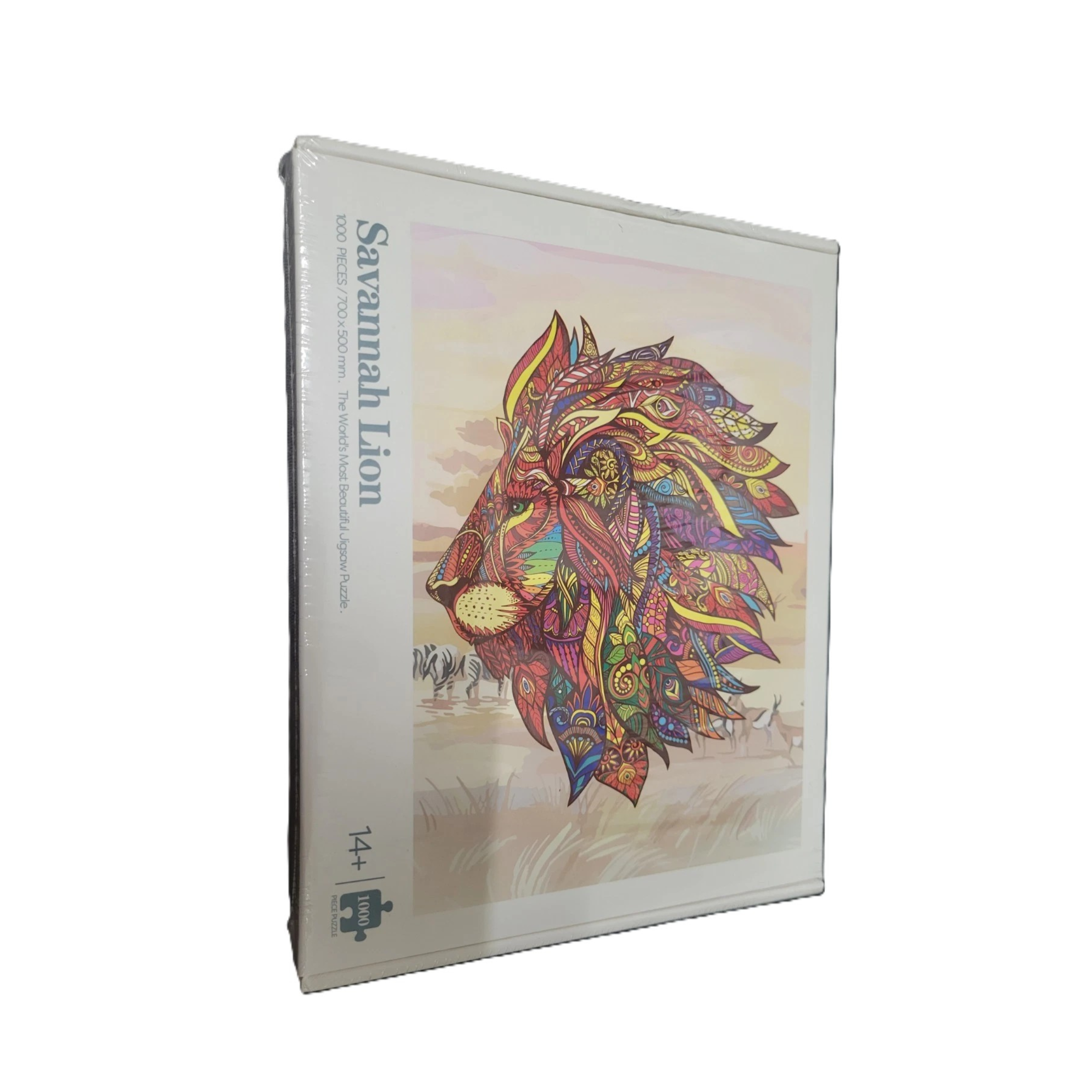 Savannah Lion Jigsaw Puzzle 1000 Pieces – Detailed Animal Puzzle