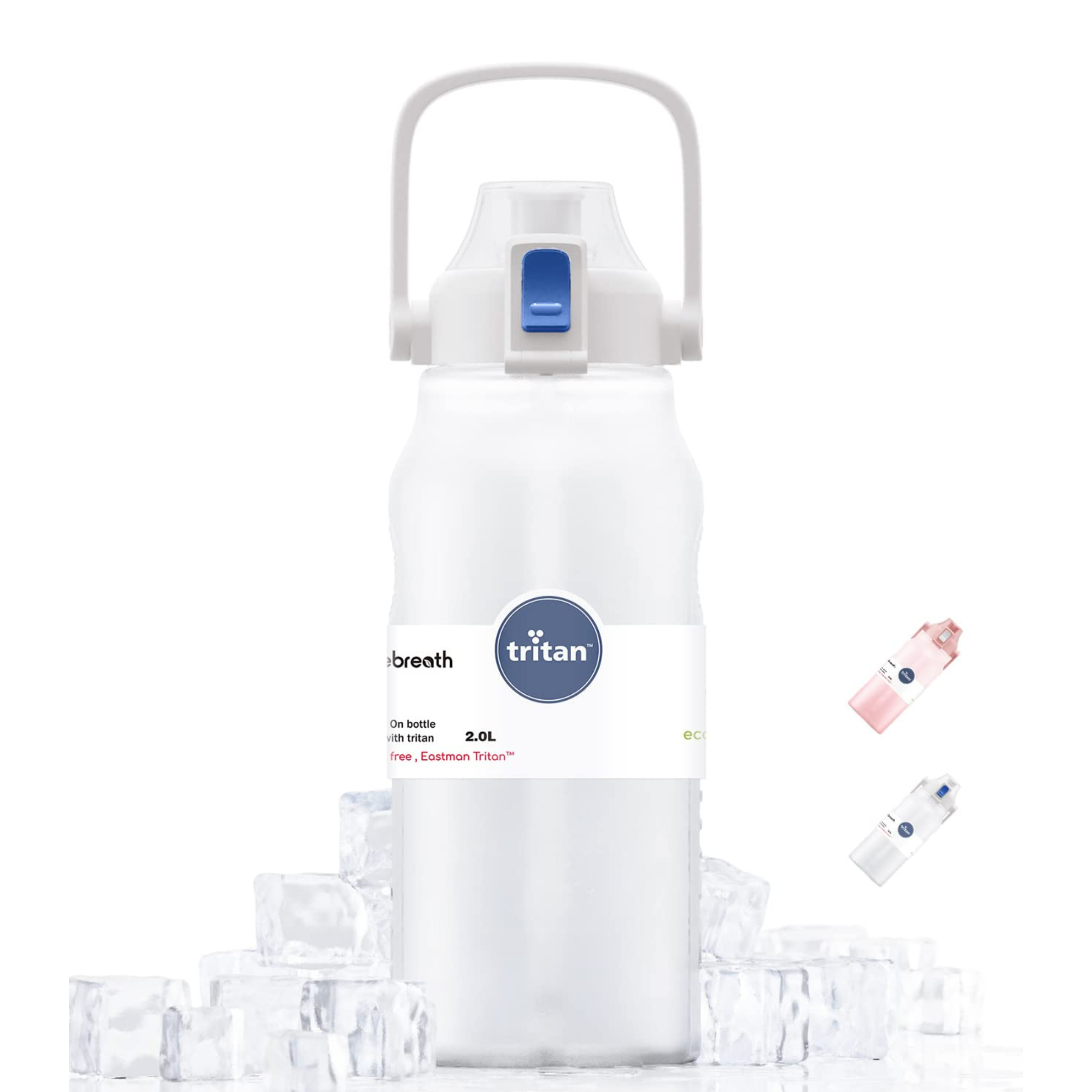 Freebreath 2L Reusable Water Bottle – Large Hydration Bottle for Gym