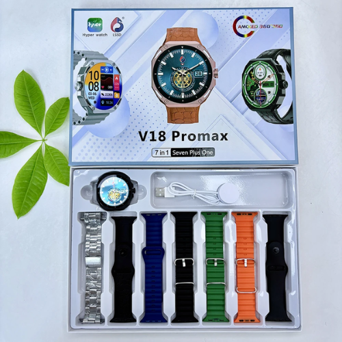 V18 ProMax Smartwatch – Full Specifications Edition 7 Straps