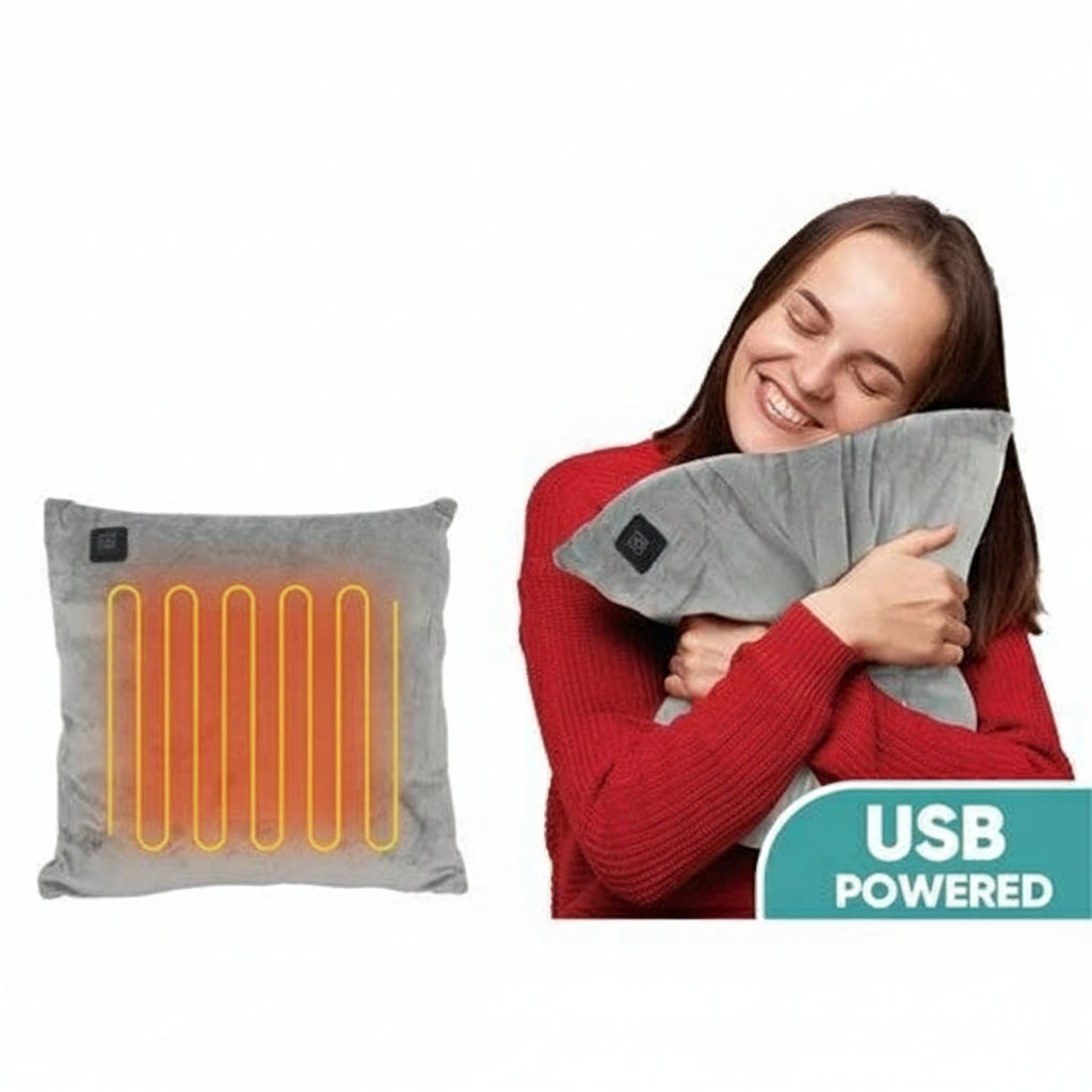 USB Powered Heated Pillow Micro Polar Fleece