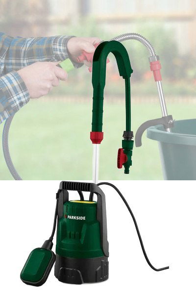 PARKSIDE Submersible Water Pump with Hose Set – Garden, Pond & Drainage Use