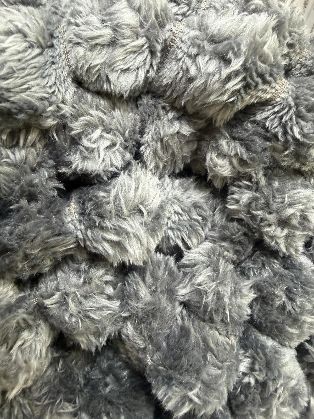 Jacquard Osum Ribbed Throw Blanket – Soft & Sumptuous, 200 x 240 cm