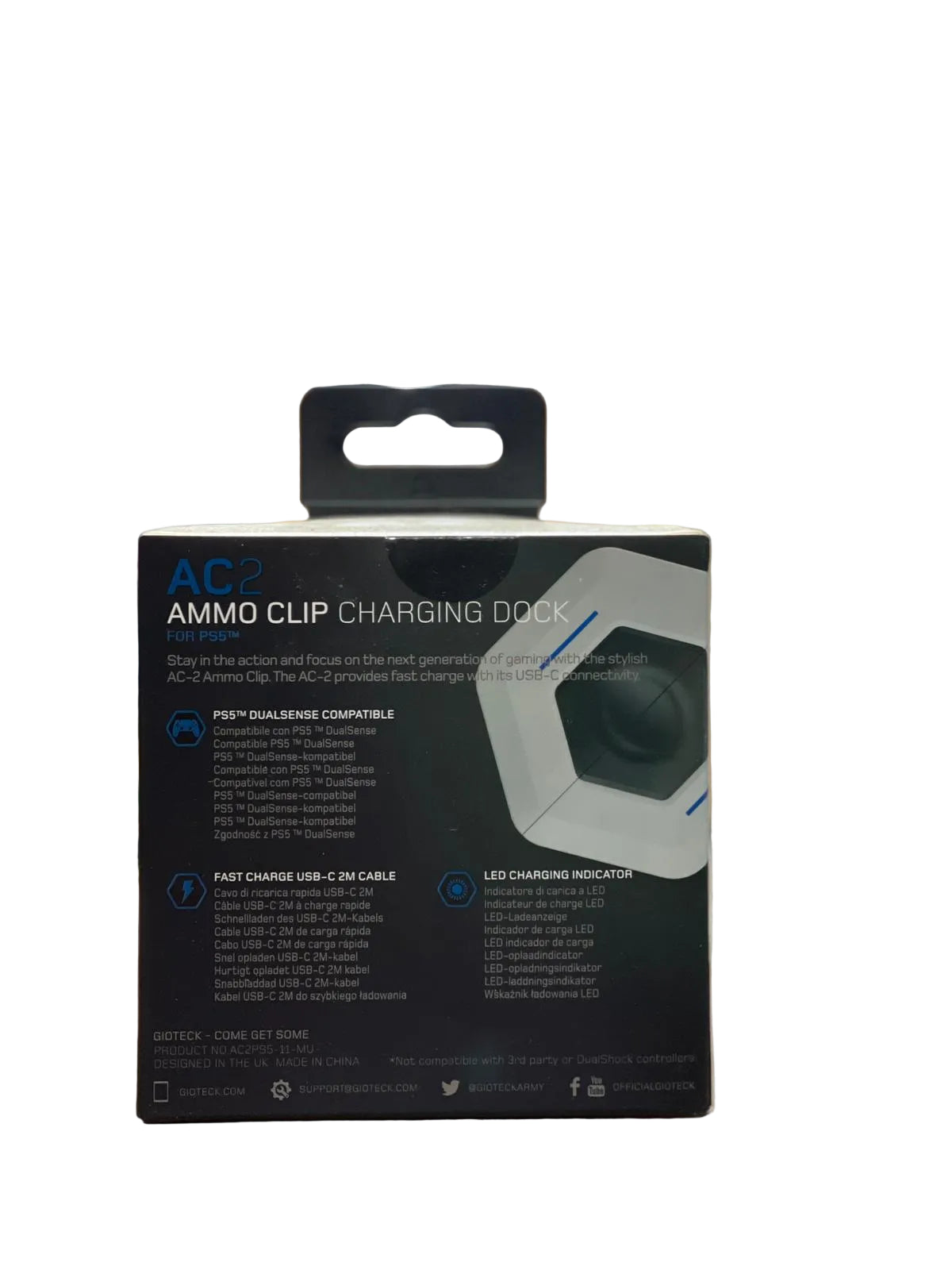 Gioteck AC2 Ammo Clip Charging Dock for PS5™ DualSense Controllers