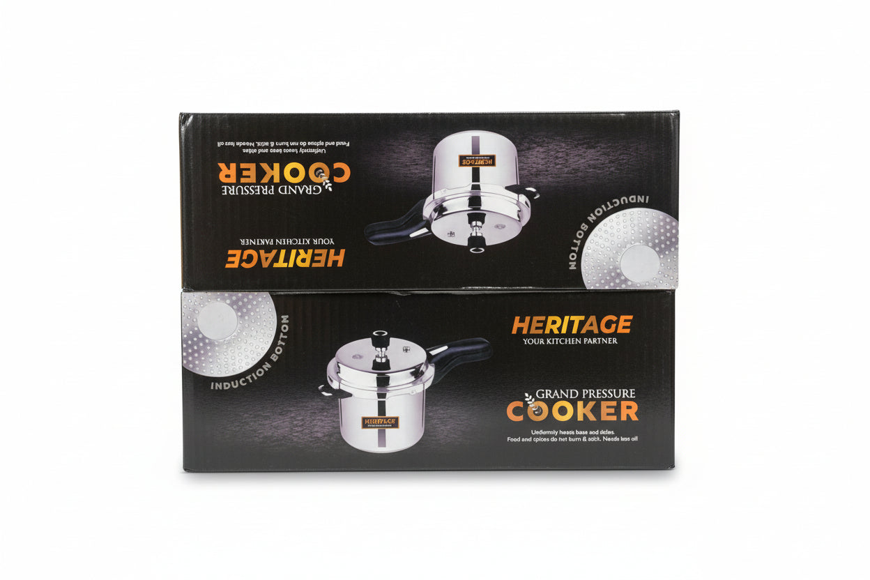 Heritage Grand Pressure Cooker – 7.5L Aluminium Induction Cooker