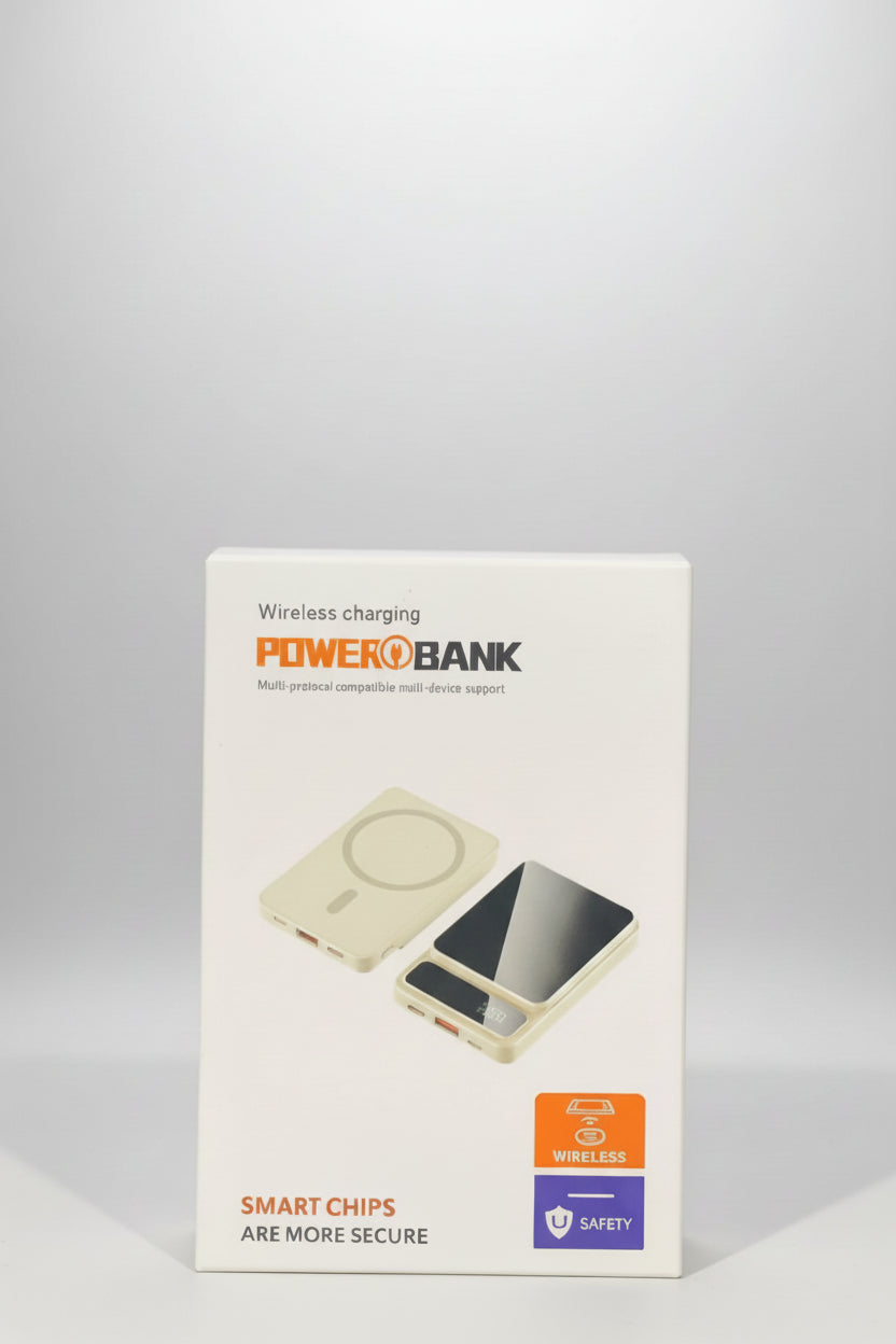 Magnetic Wireless Charging Power Bank – Multi-Device Portable Charger