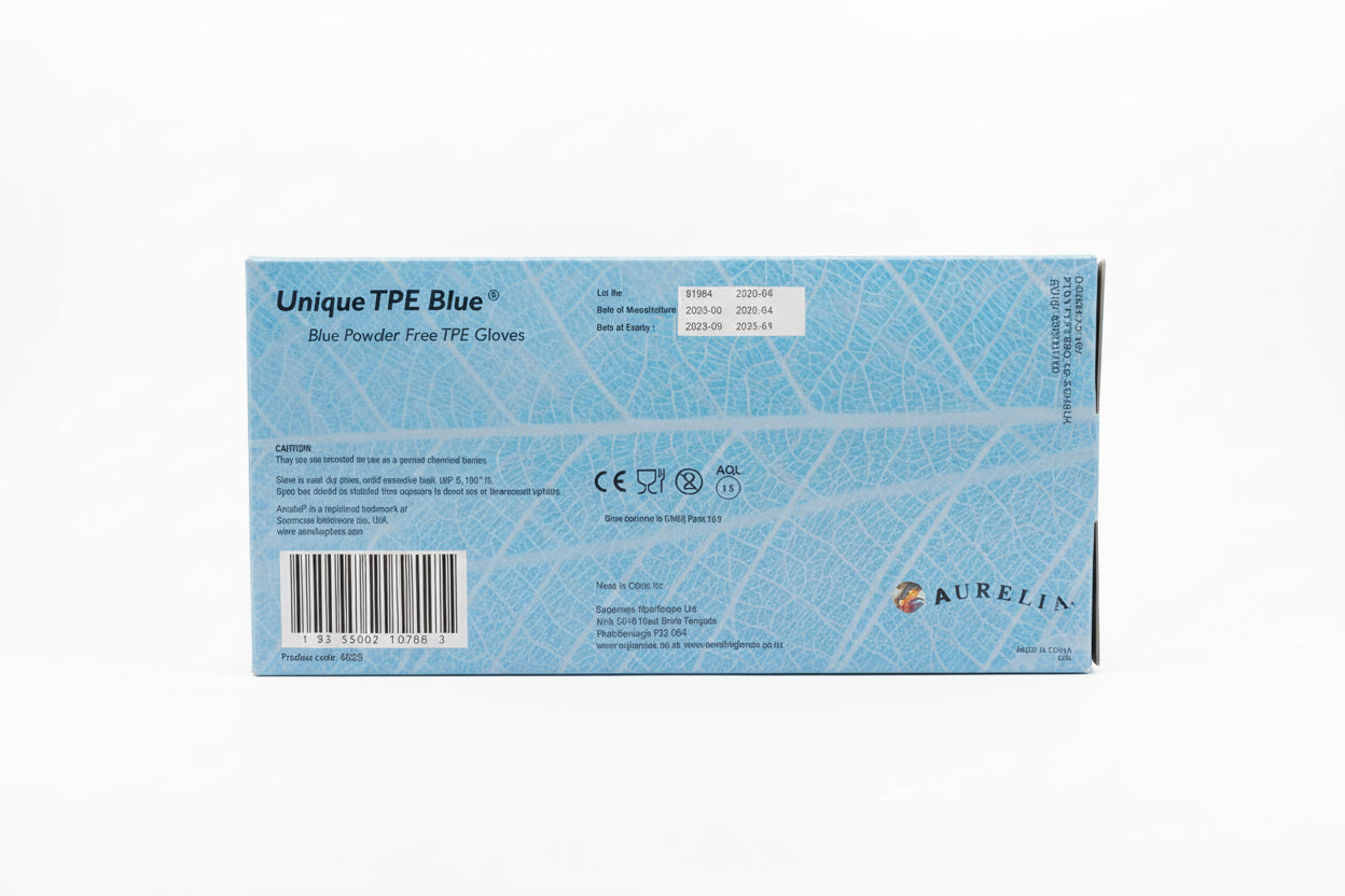 Unique TPE Blue Powder-Free Gloves – XL (200 Pack)large