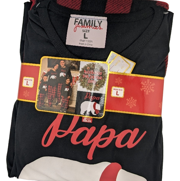 Holiday Family Pajama Set – “Papa” Matching Christmas Pyjamas