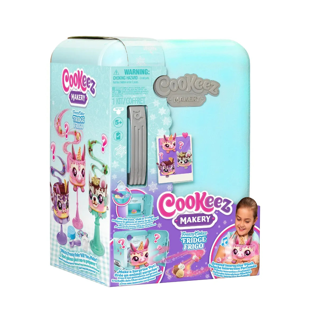 Cookeez Makery Freezy Cakez Fridge Playset – Interactive Kids Plush Toy Surprise