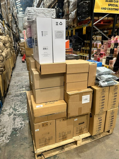 Mixed Bedding & Homeware Pallet – Duvets, Throws, Pillows & More (Bulk Job Lot Deal)