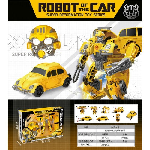 Thunder Robot Car – Transforming Super Deformation Toy (Bumblebee Style)