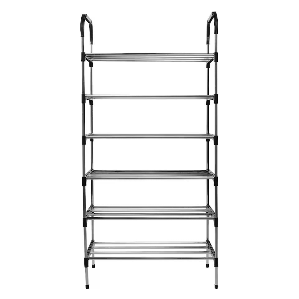 Groundlevel 6 Tier Shoe Rack – Large Storage Organiser for 18+ Pairs of Shoes