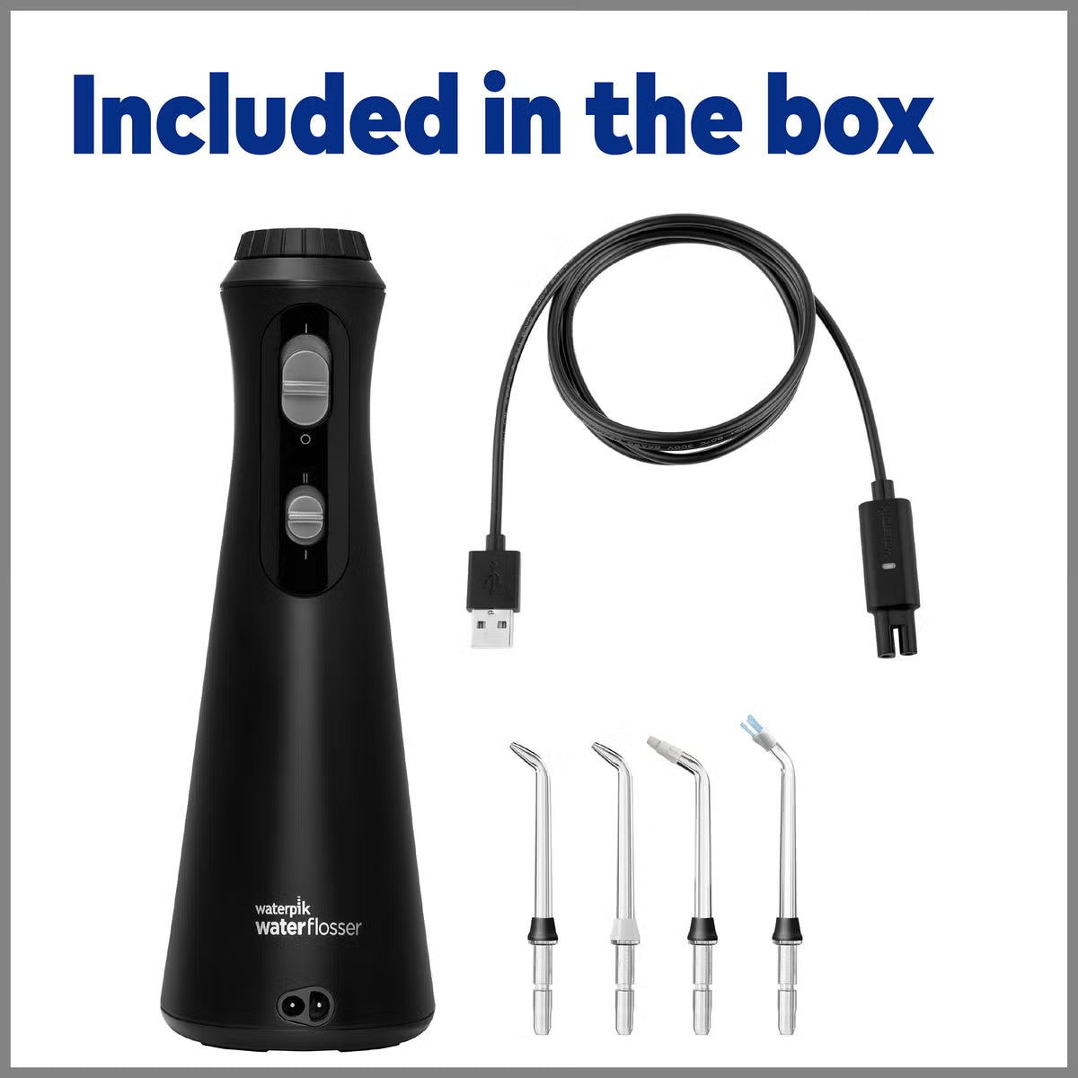 Waterpik Cordless Plus Cordless Water Flosser 492 Black