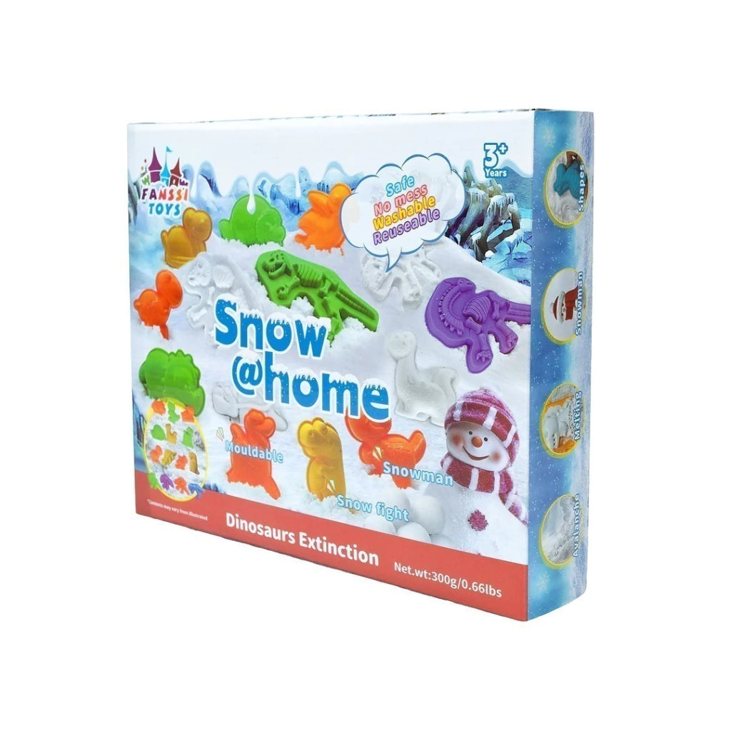 Snow @ Home Play Set – Indoor Mouldable Snow Kit with Fun Moulds (3+ Years)