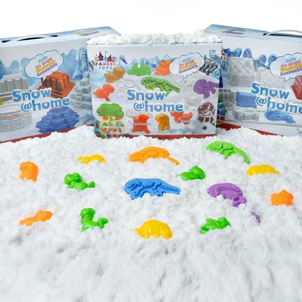 Snow @ Home Play Set – Indoor Mouldable Snow Kit with Fun Moulds (3+ Years)
