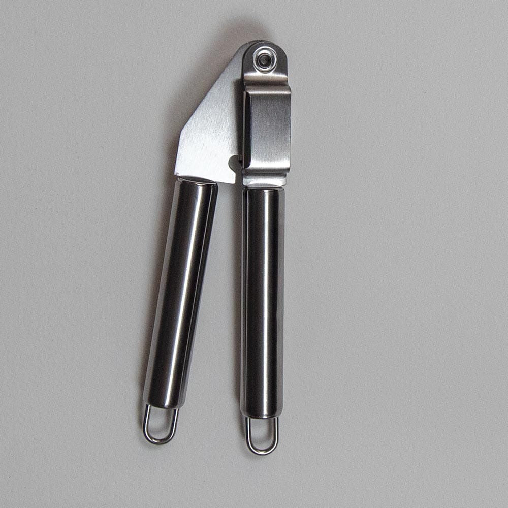Stainless Steel Garlic Press – Heavy Duty Garlic Crusher with Removable Chamber