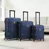 3 Piece Silver ABS Unbreakable Hardside Spinner Luggage Set – 20/26/30 Inch Travel Suitcases