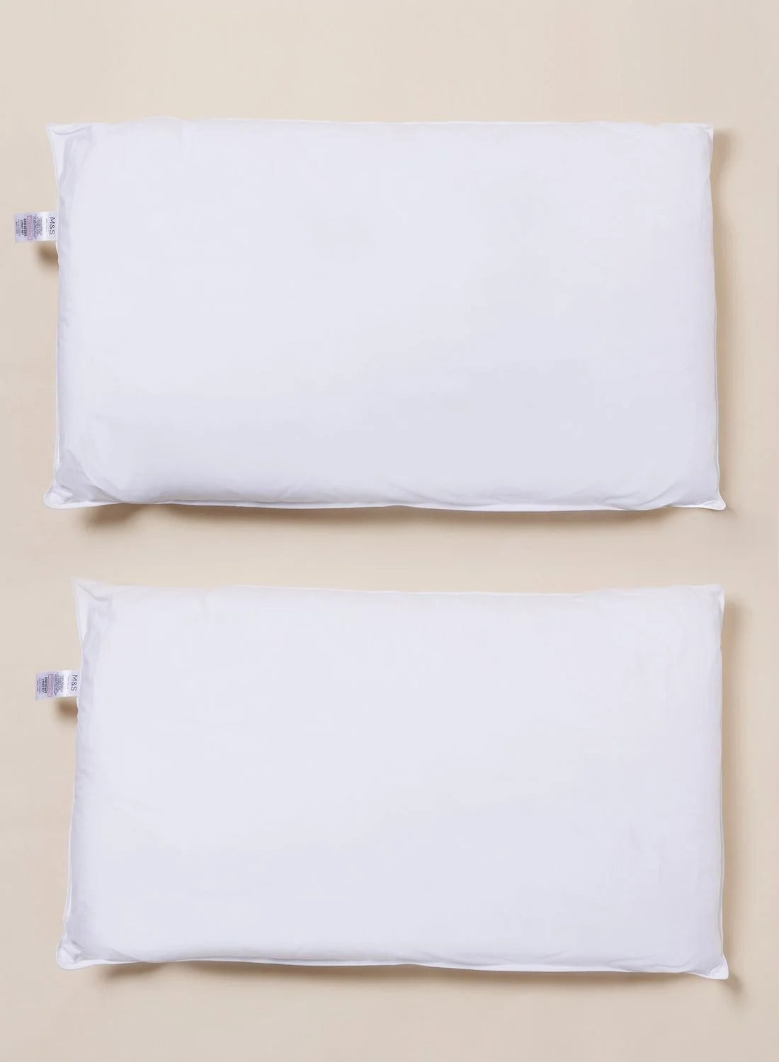 2 Pack High Street Supremely Washable Pillows – Soft, Supportive & Easy Care