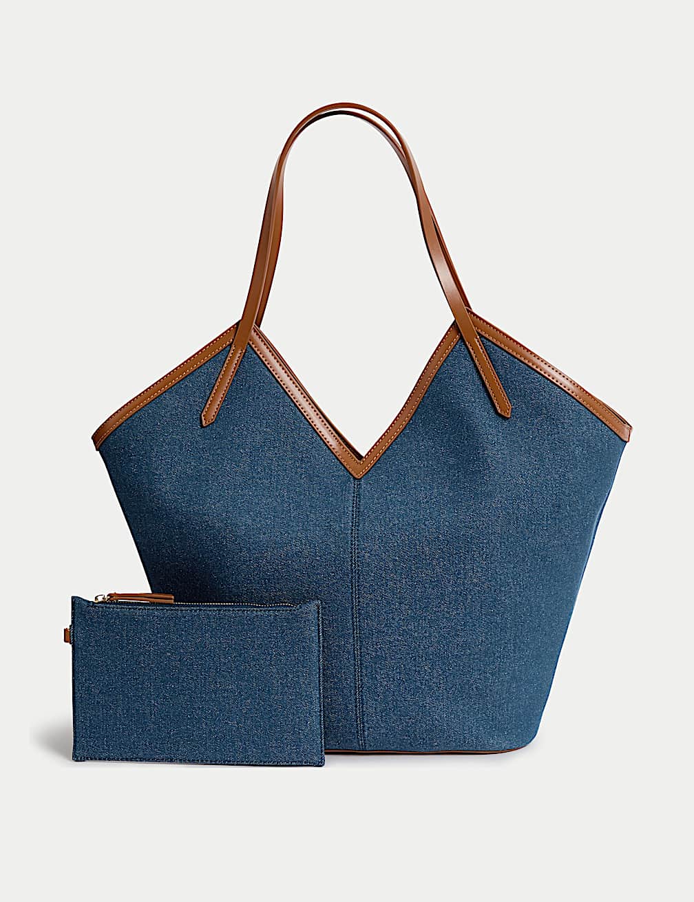 High Street Canvas Striped Tote Bag – Large Beach, Shopping & Everyday Shoulder Bag