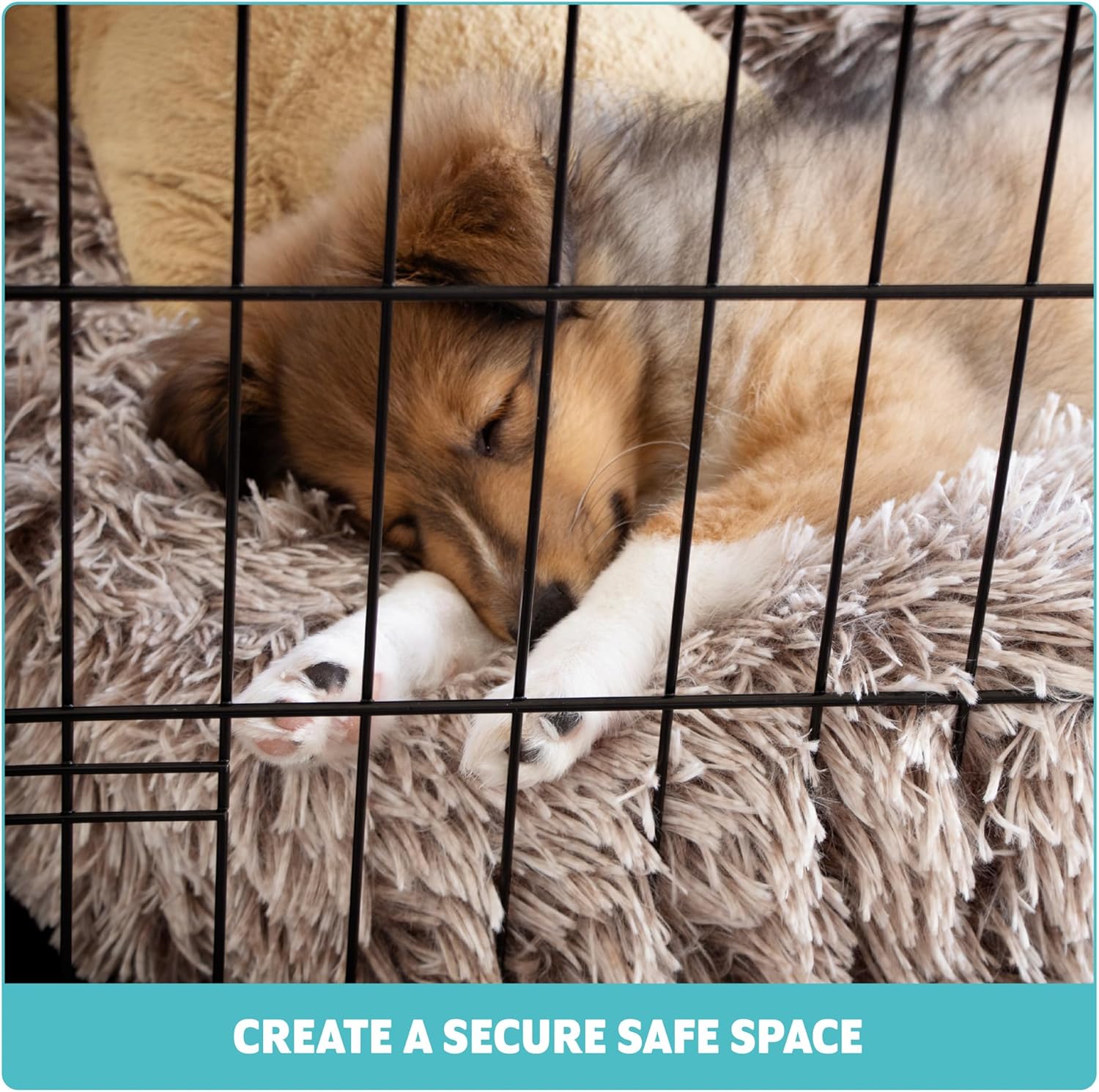 Doggie Solutions Premium Dog Crate Black (24” x 18” x 21”)