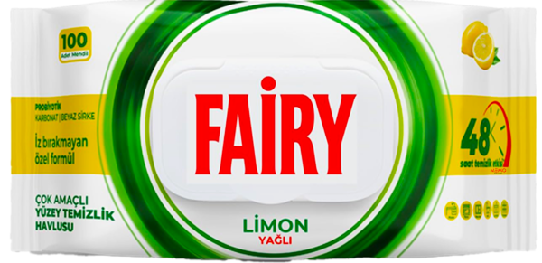 Fairy Multi-Surface Antibacterial Wet Wipes – Lemon Fresh (100 Pack)