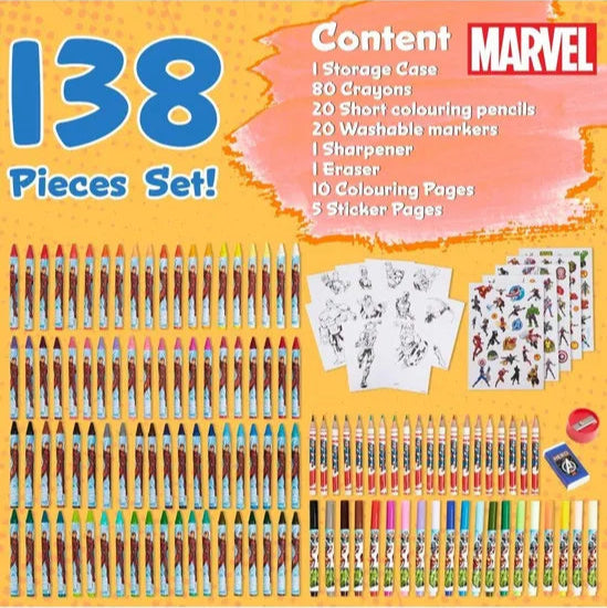 Marvel avengers Inspiration Case - Colouring Set for Kids
